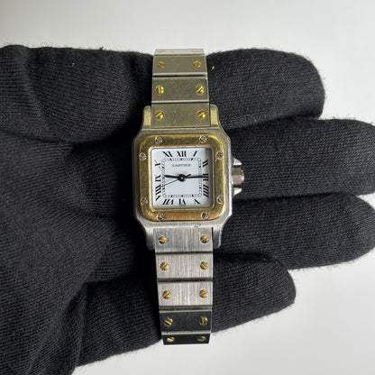 Cartier Santos 24mm White Dial Watch Ref# 0902 - Happy Jewelers Fine Jewelry Lifetime Warranty