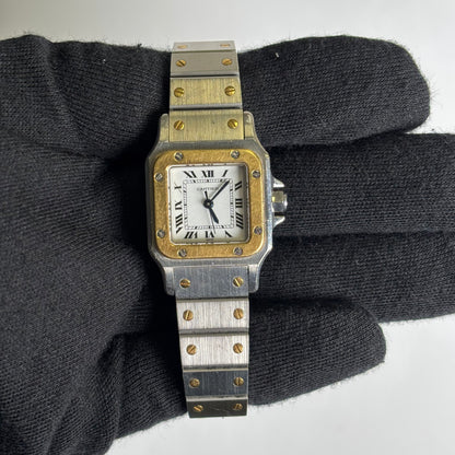 Cartier Santos 24mm White Dial Watch Ref# 0902 - Happy Jewelers Fine Jewelry Lifetime Warranty