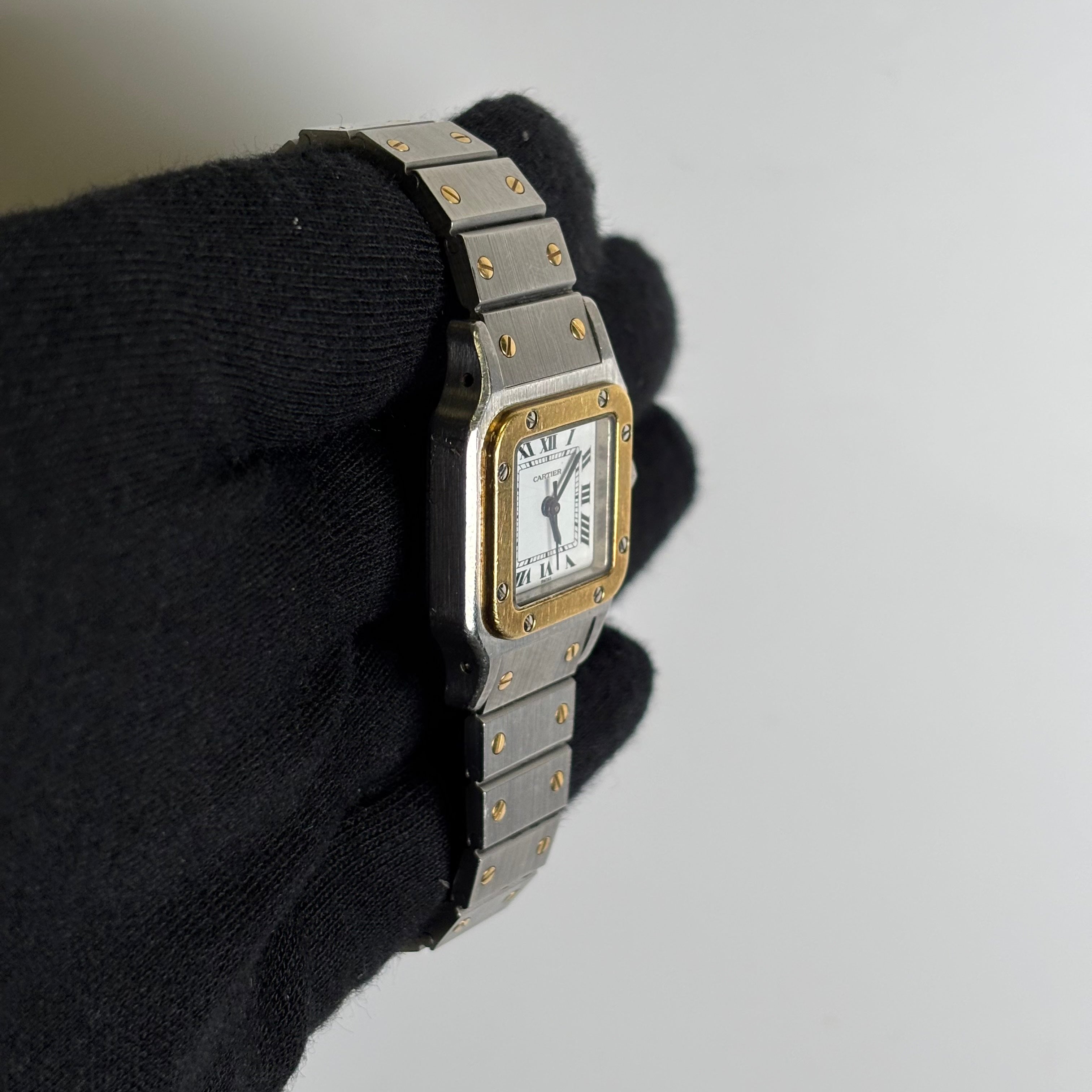 Cartier Santos 24mm White Dial Watch Ref# 0902 - Happy Jewelers Fine Jewelry Lifetime Warranty