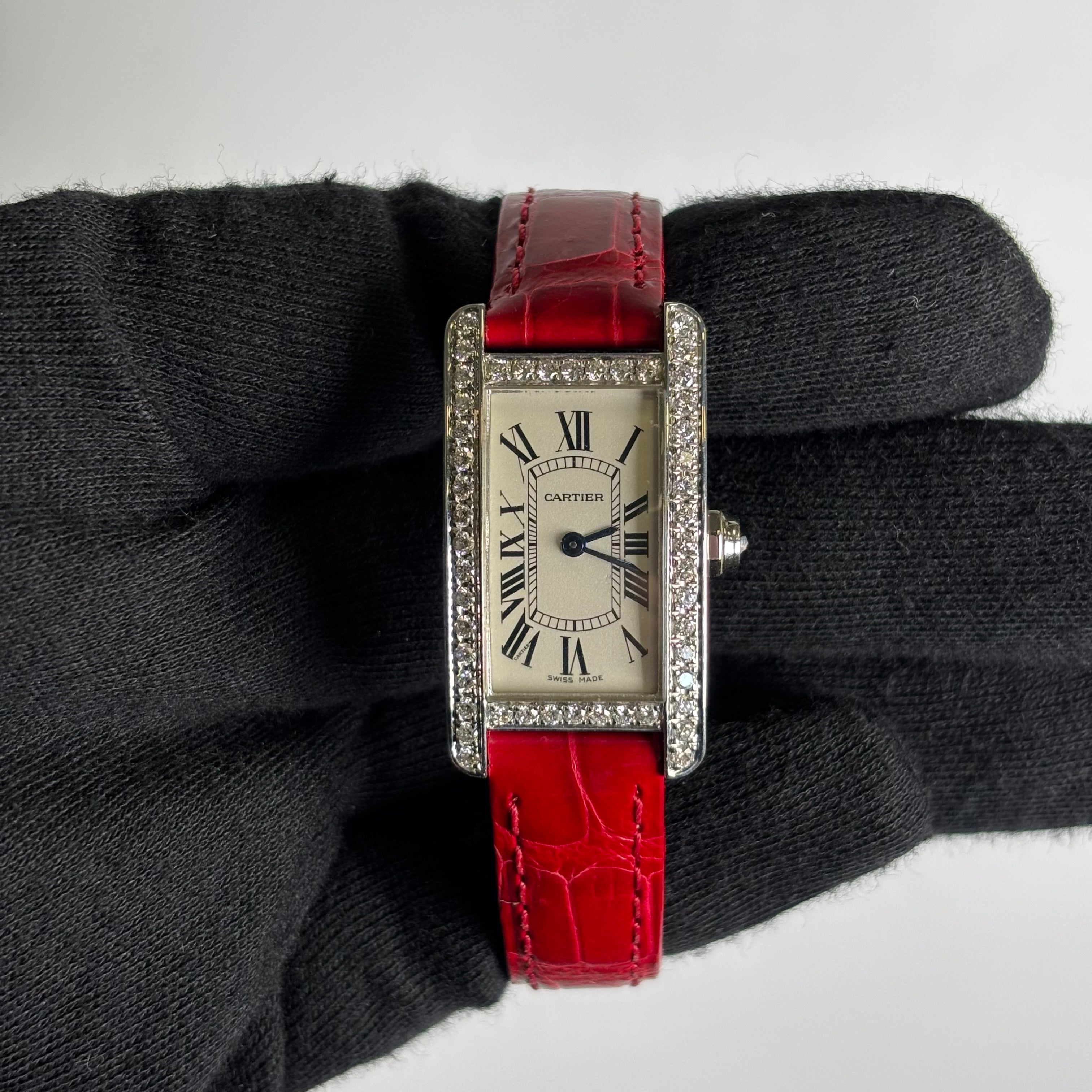 Cartier Tank 19mm White Dial Watch Ref# W2601956 - Happy Jewelers Fine Jewelry Lifetime Warranty