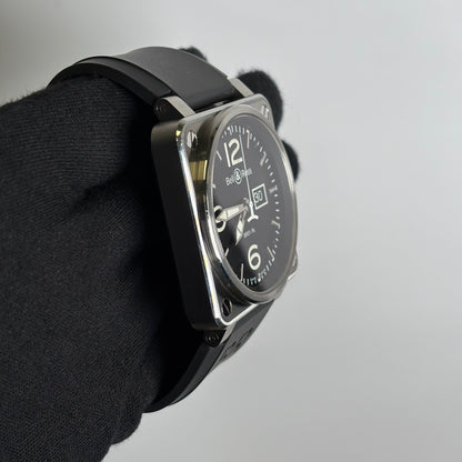 Bell & Ross BR01-96 46mm Black Dial Watch Ref# BR01-96 - Happy Jewelers Fine Jewelry Lifetime Warranty