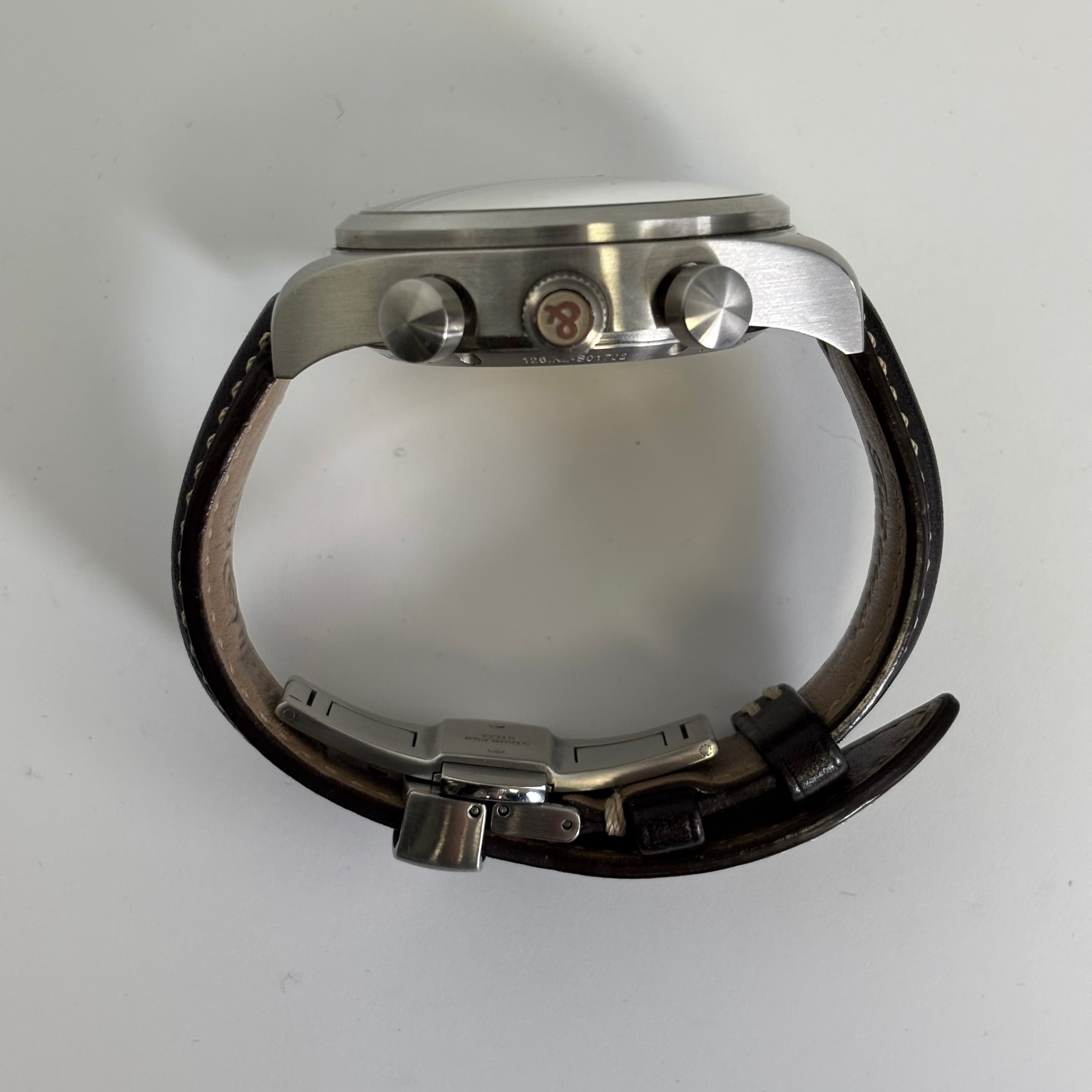 Bell & Ross Vintage 42mm Cream Dial Watch Ref# 126.XL - Happy Jewelers Fine Jewelry Lifetime Warranty