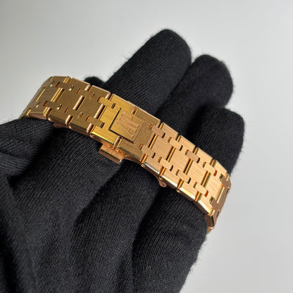 Audemars Piguet Royal Oak 37mm Blue Dial Watch Ref# 15551OR.ZZ.1356OR.02 - Happy Jewelers Fine Jewelry Lifetime Warranty