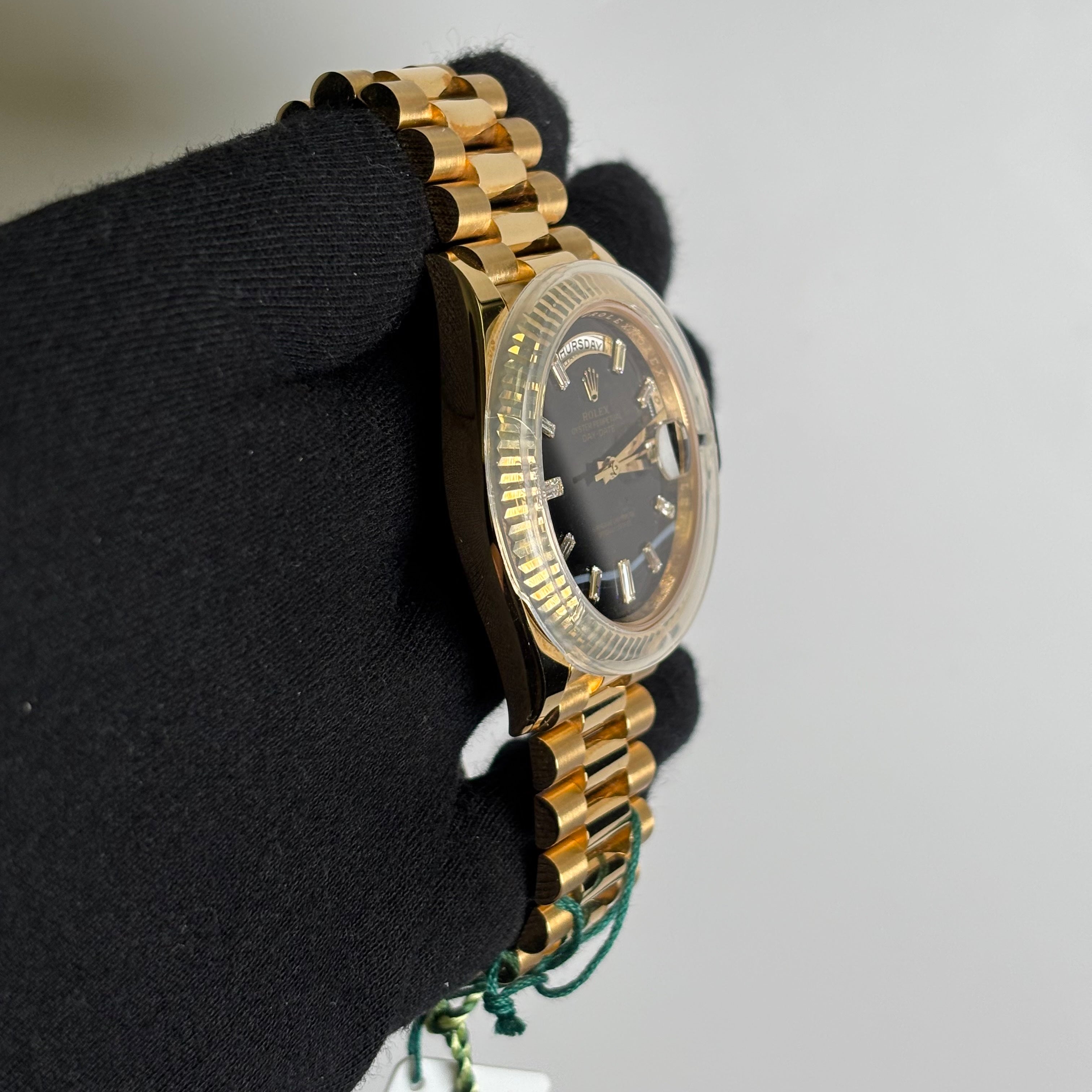 Rolex Day-Date 40mm Onyx Dial Watch Ref# 228238 - Happy Jewelers Fine Jewelry Lifetime Warranty