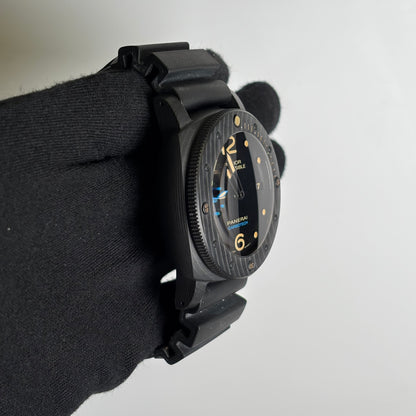 Panerai Carbotech 47mm Black Dial Watch Ref# PAM00616 - Happy Jewelers Fine Jewelry Lifetime Warranty