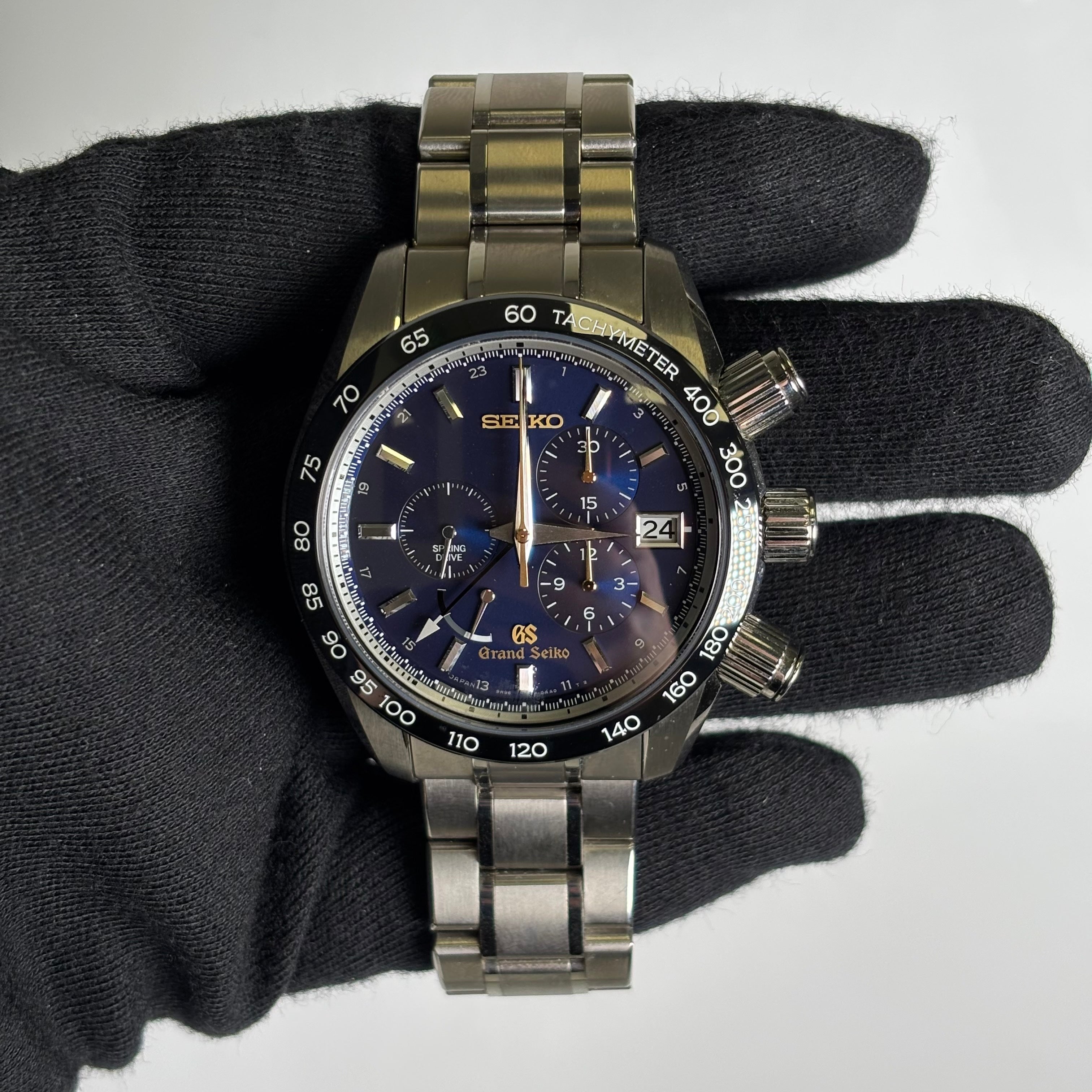 Grand Seiko Spring Drive 43mm Blue Dial Watch Ref# SBGC003 - Happy Jewelers Fine Jewelry Lifetime Warranty