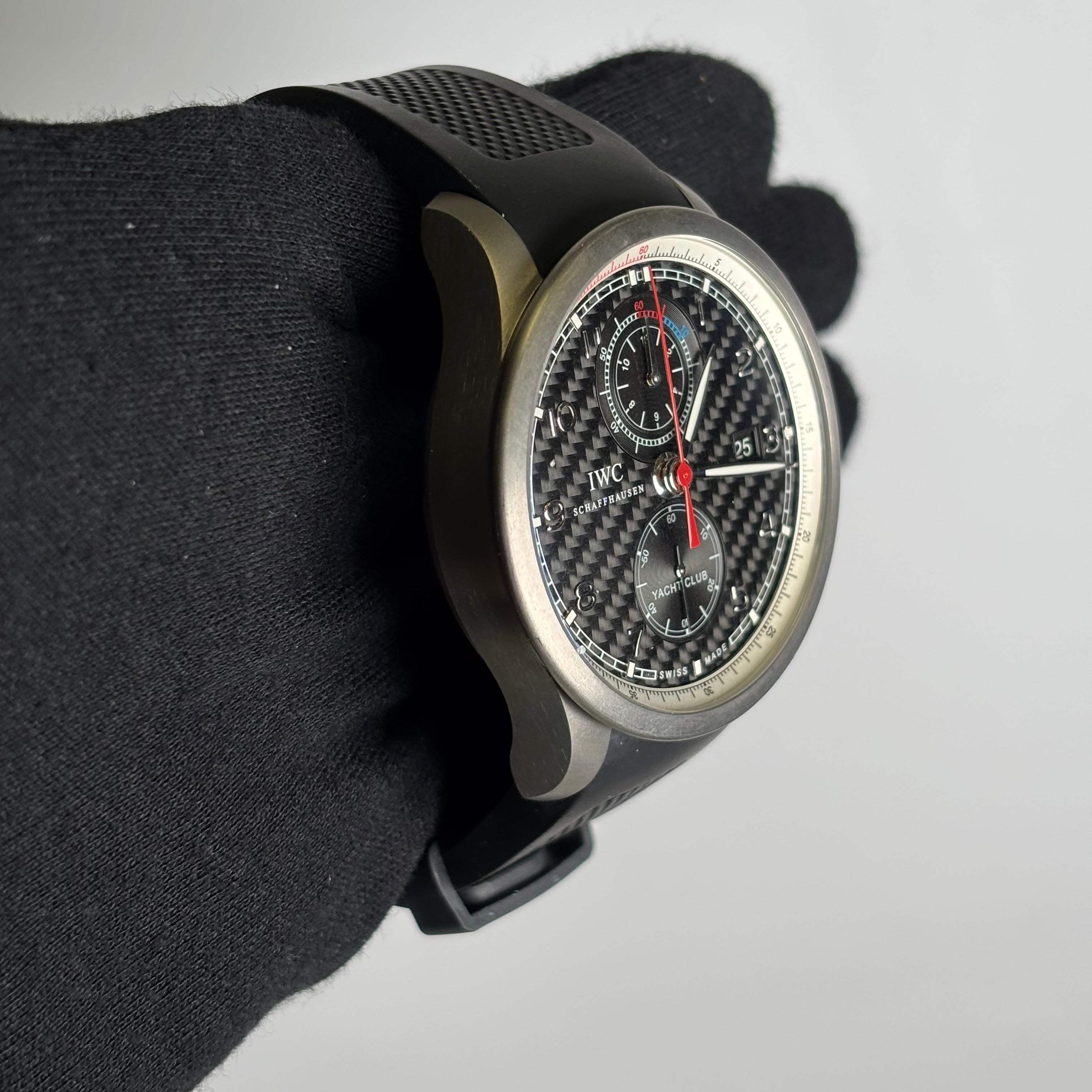 IWC Portuguese 45.5mm Carbon Dial Watch Ref# IW390212 - Happy Jewelers Fine Jewelry Lifetime Warranty