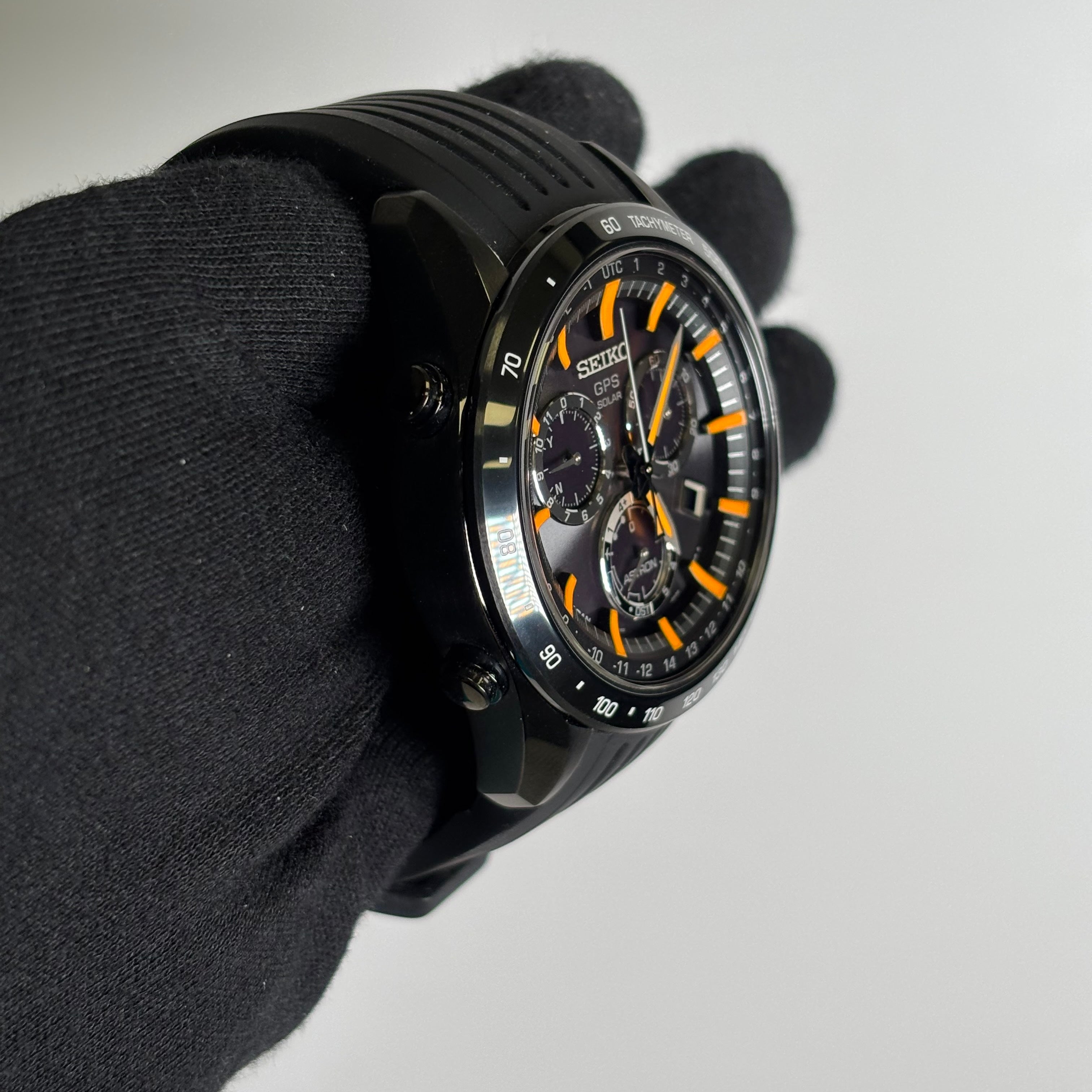 Seiko Astron 45mm Black Dial Watch Ref# SSE017 - Happy Jewelers Fine Jewelry Lifetime Warranty