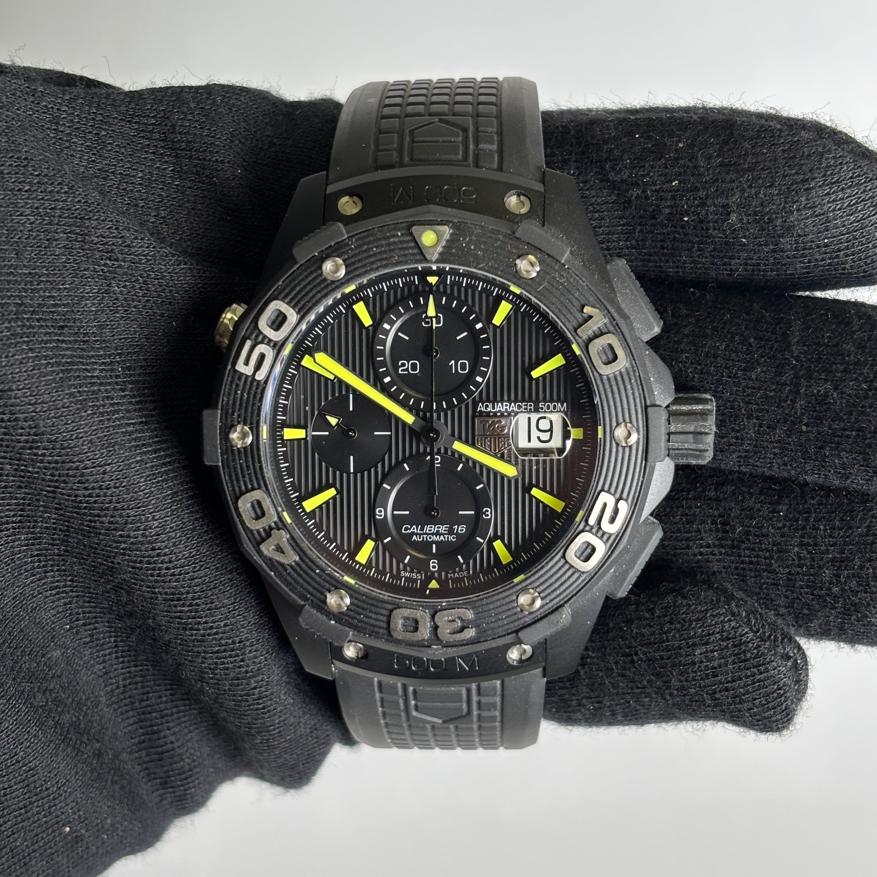 Tag Heuer Aquaracer 44mm Black Dial Watch Ref# CAJ2180 - Happy Jewelers Fine Jewelry Lifetime Warranty