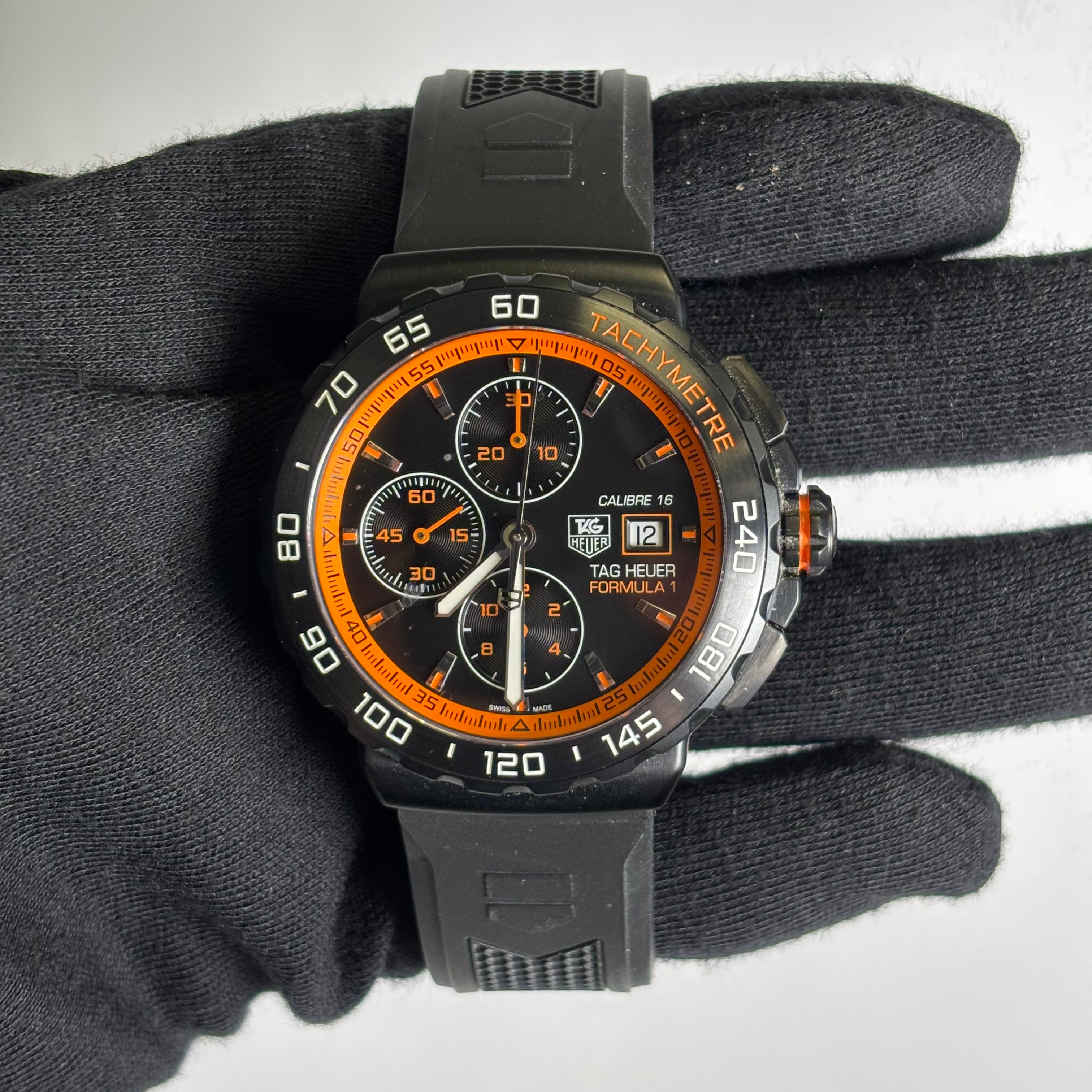 Tag Heuer Formula 1 44mm Black Dial Watch Ref# CAU2012 - Happy Jewelers Fine Jewelry Lifetime Warranty