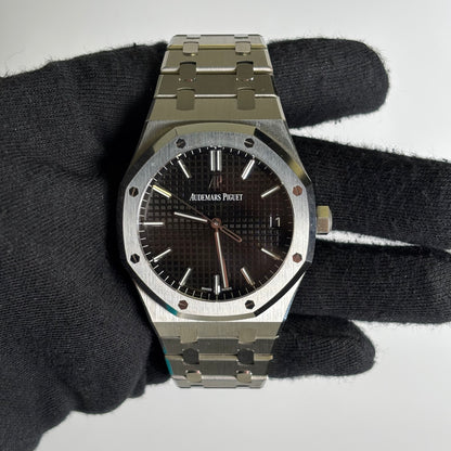 Audemars Piguet Royal Oak 41mm Black Dial Watch Ref# 15500ST.OO.1220ST.03 - Happy Jewelers Fine Jewelry Lifetime Warranty