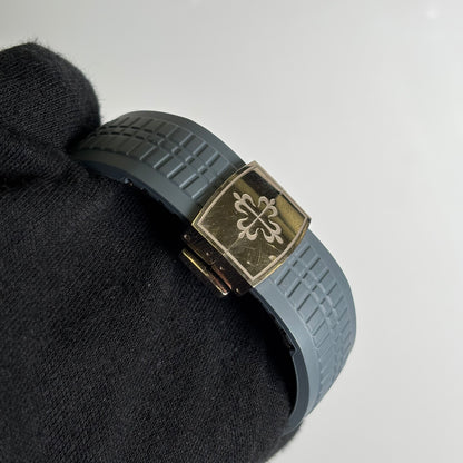 Patek Philippe Aquanaut 38.8mm Blue Dial Watch Ref# 5164G-001 - Happy Jewelers Fine Jewelry Lifetime Warranty