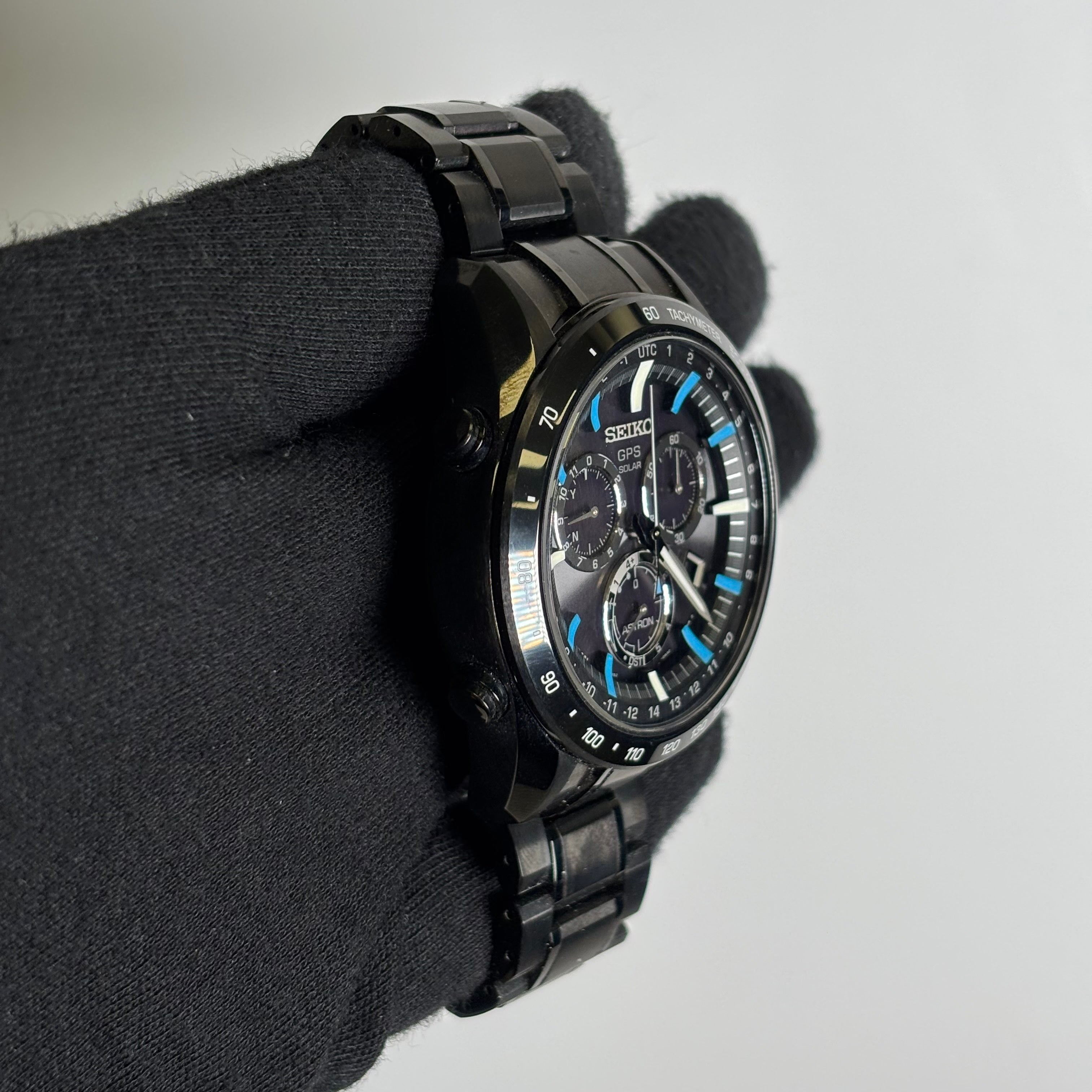 Seiko Astron 45mm Black Dial Watch Ref# SSE013 - Happy Jewelers Fine Jewelry Lifetime Warranty