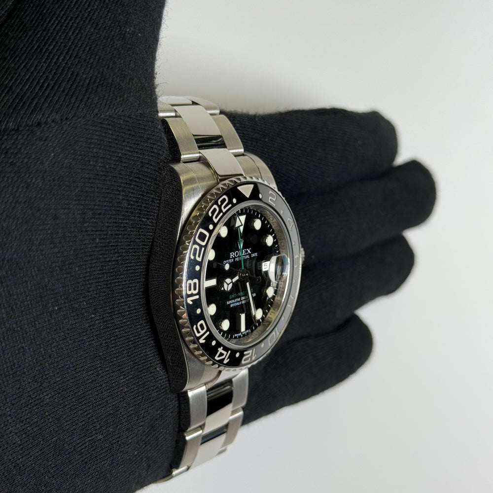 Rolex GMT-Master II 40mm Black Dial Watch Ref# 116710LN