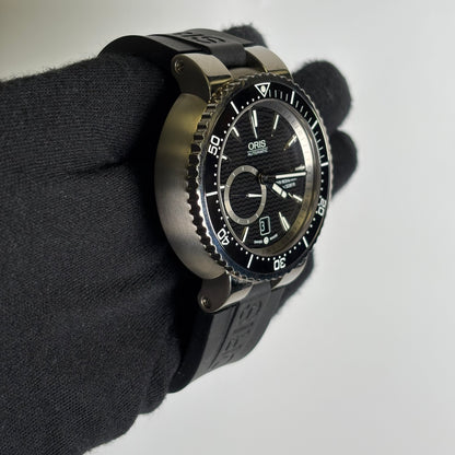 Oris Titan 47mm Black Dial Watch Ref# 643-7638-7454RS - Happy Jewelers Fine Jewelry Lifetime Warranty