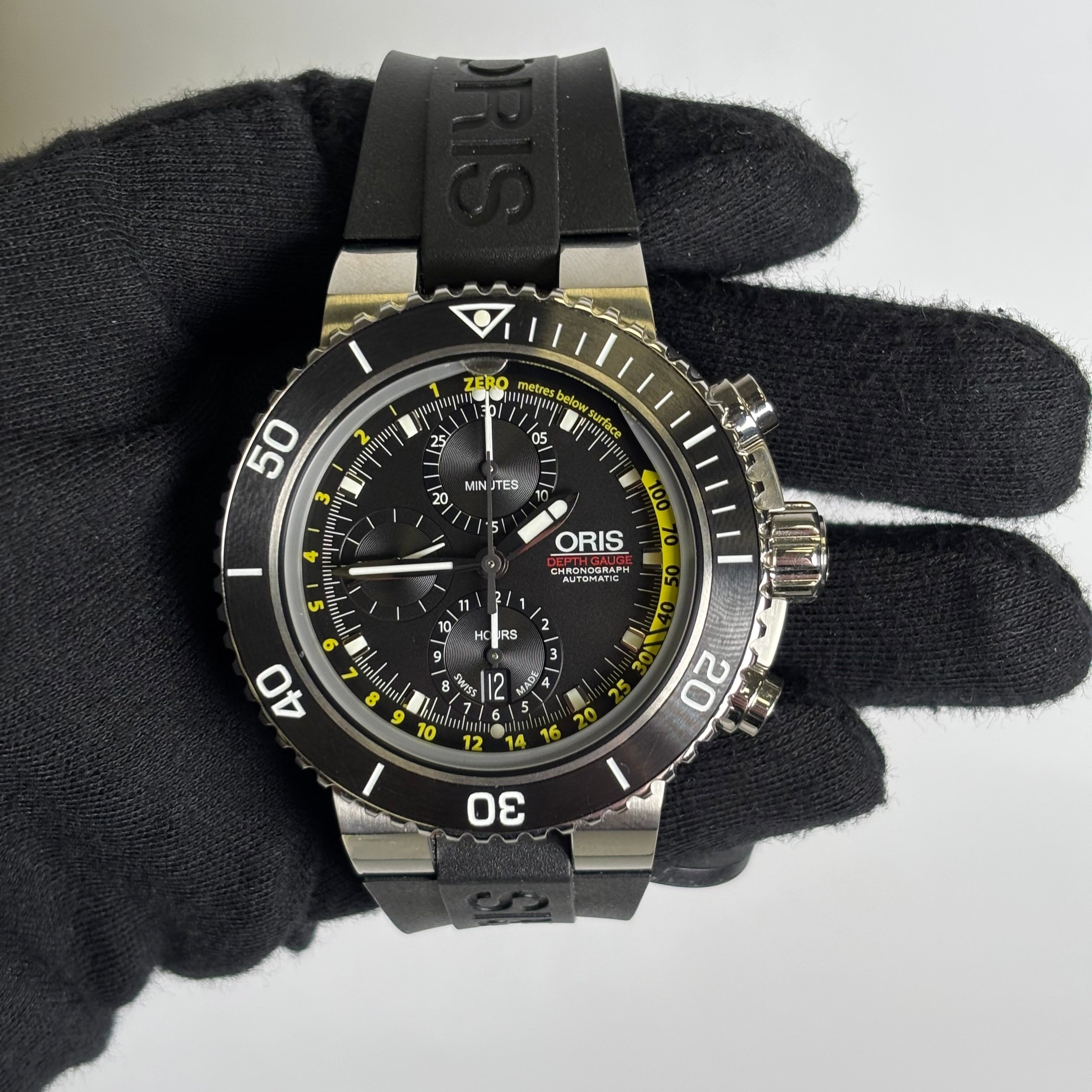 Oris Aquis 47.5mm Black Dial Watch Ref# 77477084154RS - Happy Jewelers Fine Jewelry Lifetime Warranty