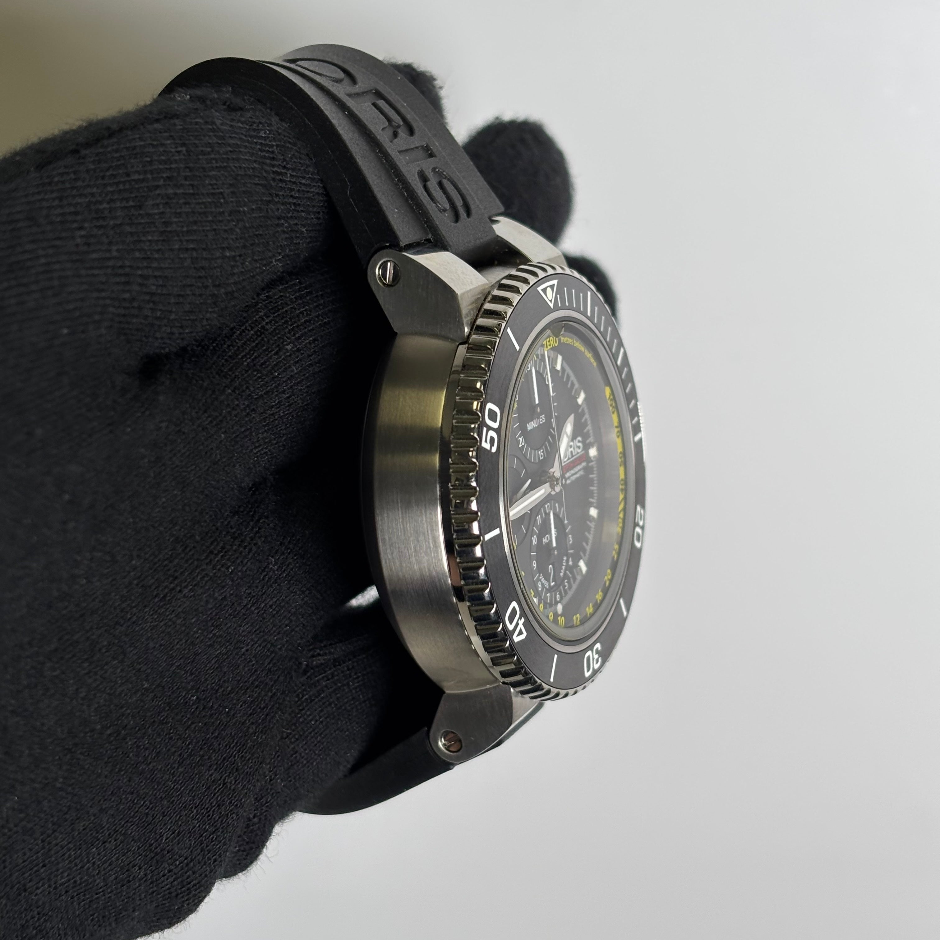 Oris Aquis 47.5mm Black Dial Watch Ref# 77477084154RS - Happy Jewelers Fine Jewelry Lifetime Warranty