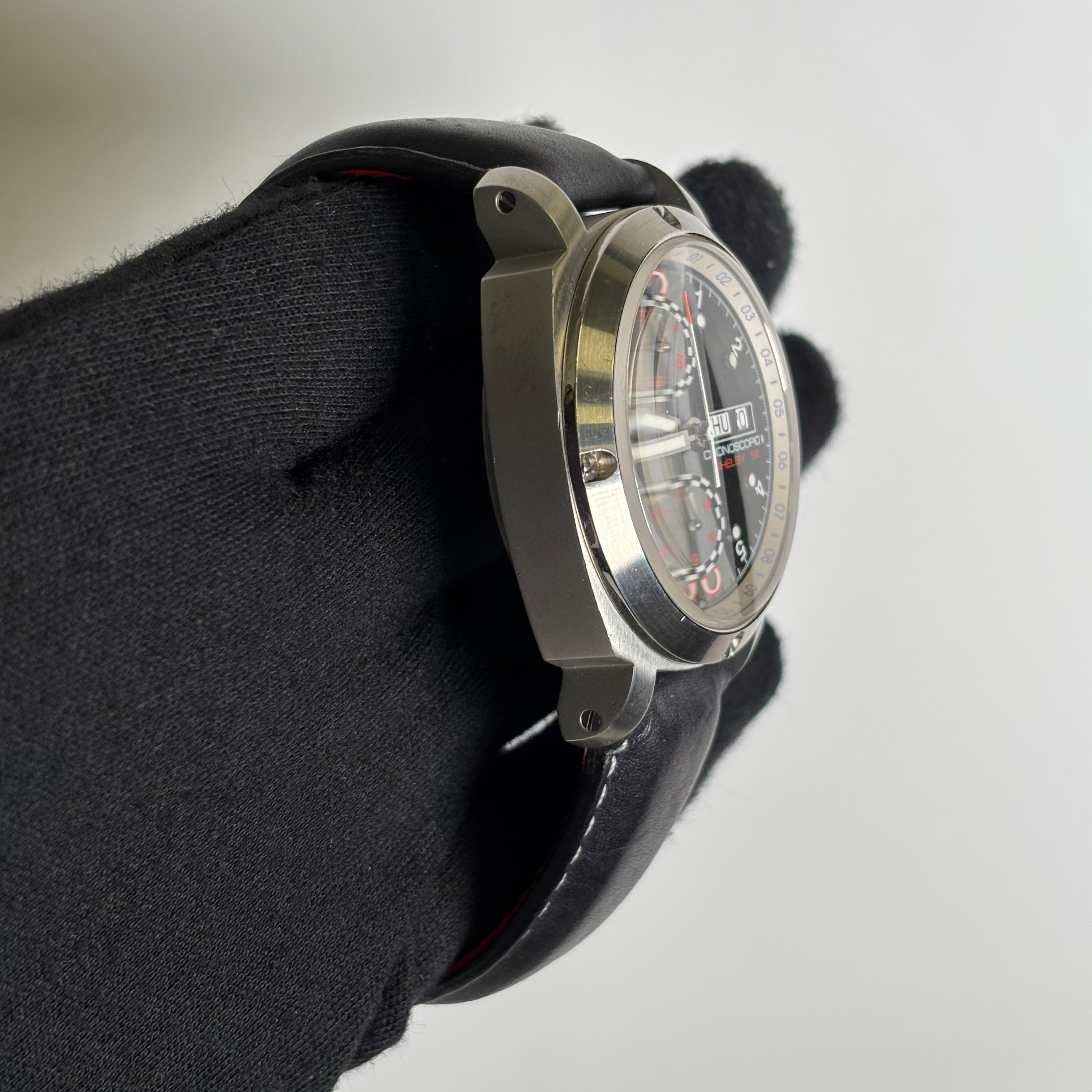 Anonimo Cronoscopio 43mm Black Dial Watch - Happy Jewelers Fine Jewelry Lifetime Warranty