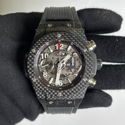 Hublot Big Bang 45mm Openwork Dial Watch Ref# 411.QX.1170.RX - Happy Jewelers Fine Jewelry Lifetime Warranty