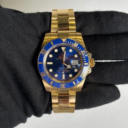 Rolex Submariner 40mm Blue Dial Watch Ref# 116618LB - Happy Jewelers Fine Jewelry Lifetime Warranty