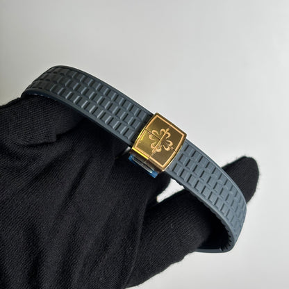 Patek Philippe Aquanaut 39mm Blue Dial Watch Ref# 5261R-001 - Happy Jewelers Fine Jewelry Lifetime Warranty