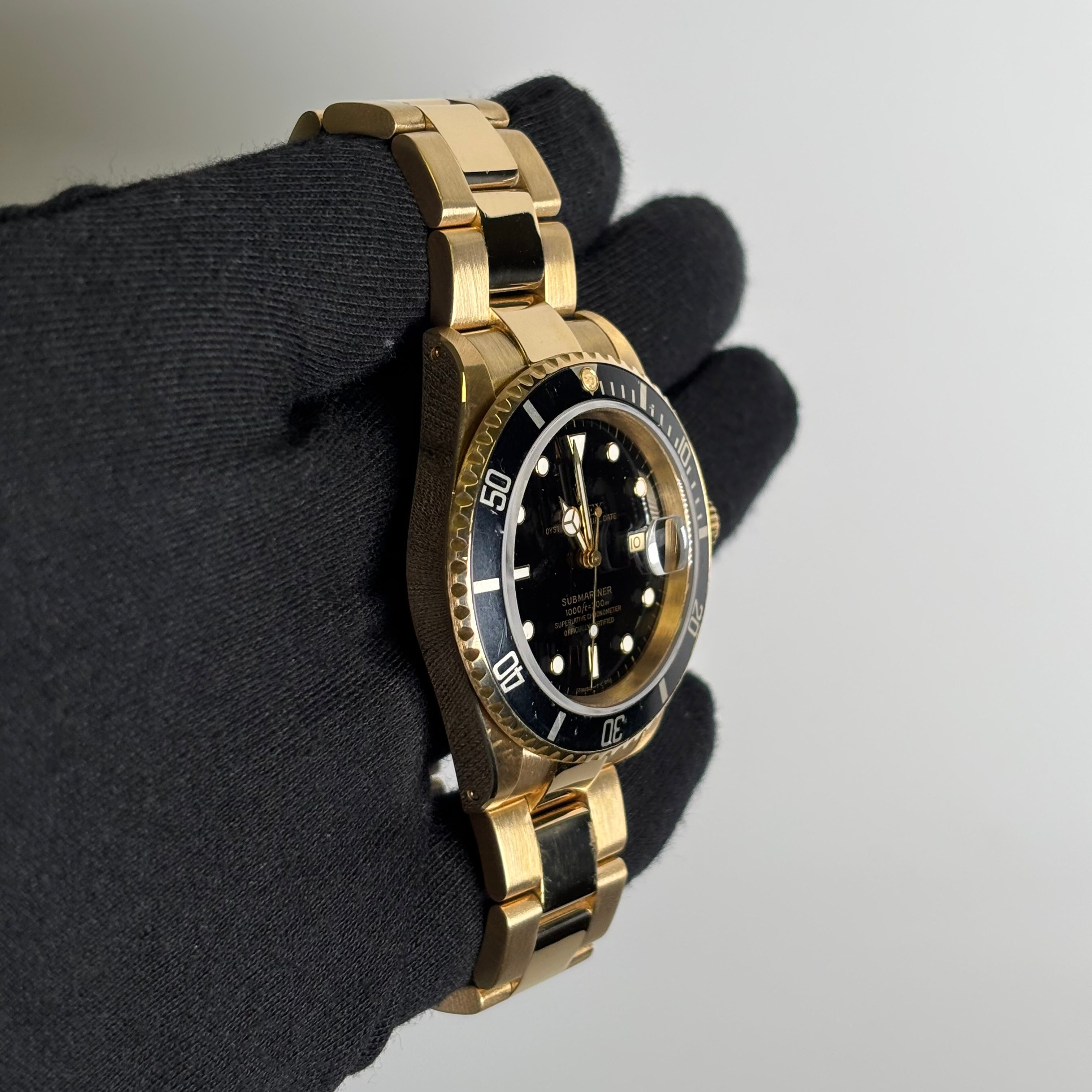 Rolex Submariner 40mm Black Dial Watch Ref# 16618 - Happy Jewelers Fine Jewelry Lifetime Warranty