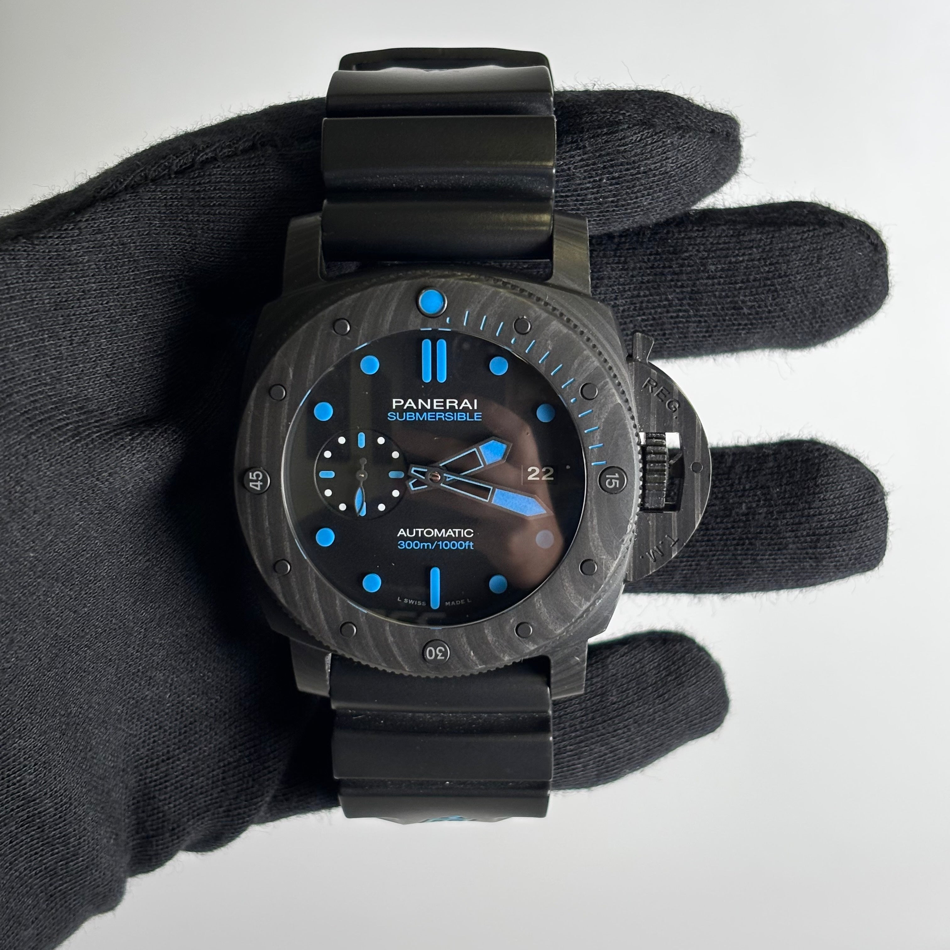 Panerai Luminor 47mm Black Dial Watch Ref# PAM01616 - Happy Jewelers Fine Jewelry Lifetime Warranty
