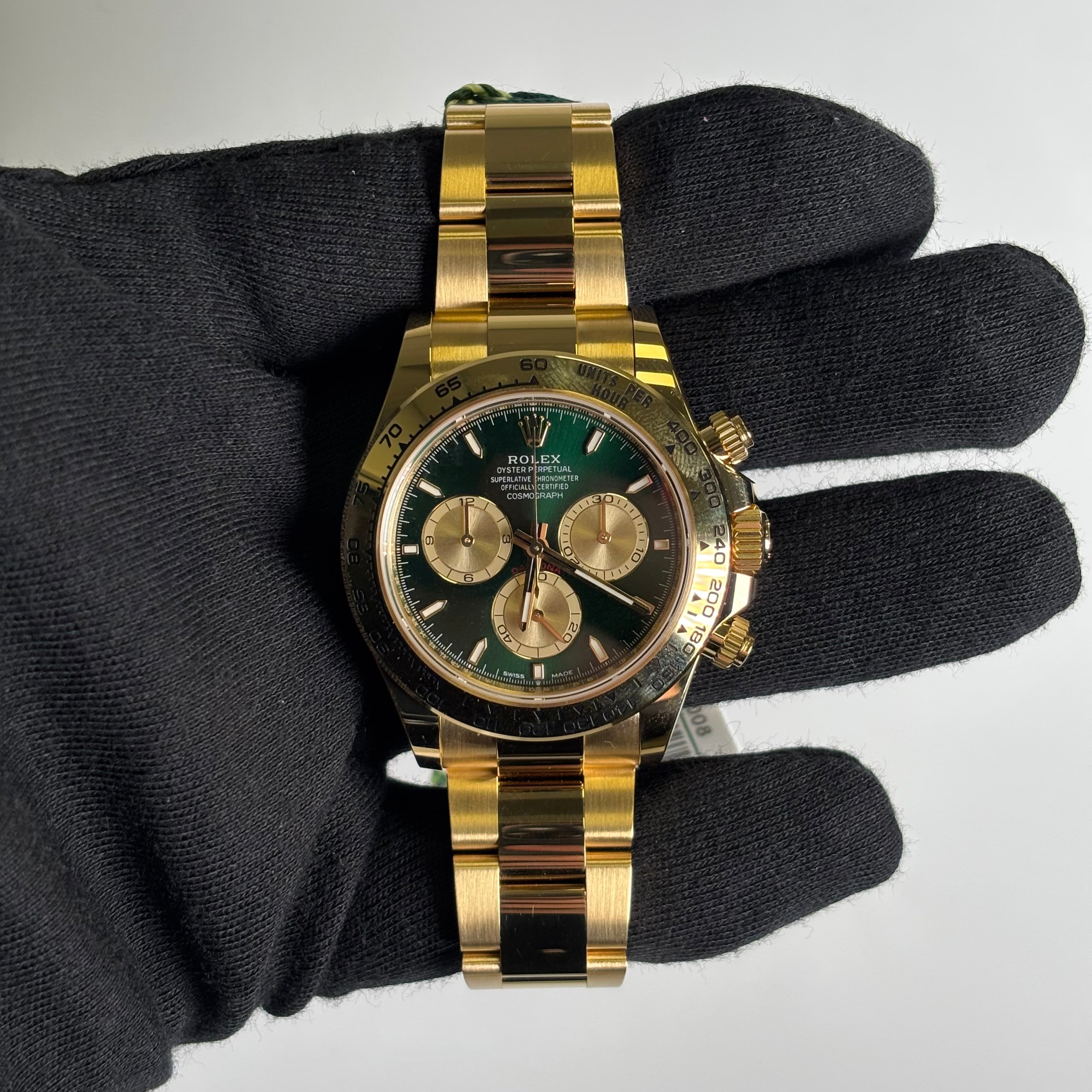 Rolex Daytona 40mm Green Dial Watch Ref# 126508 - Happy Jewelers Fine Jewelry Lifetime Warranty