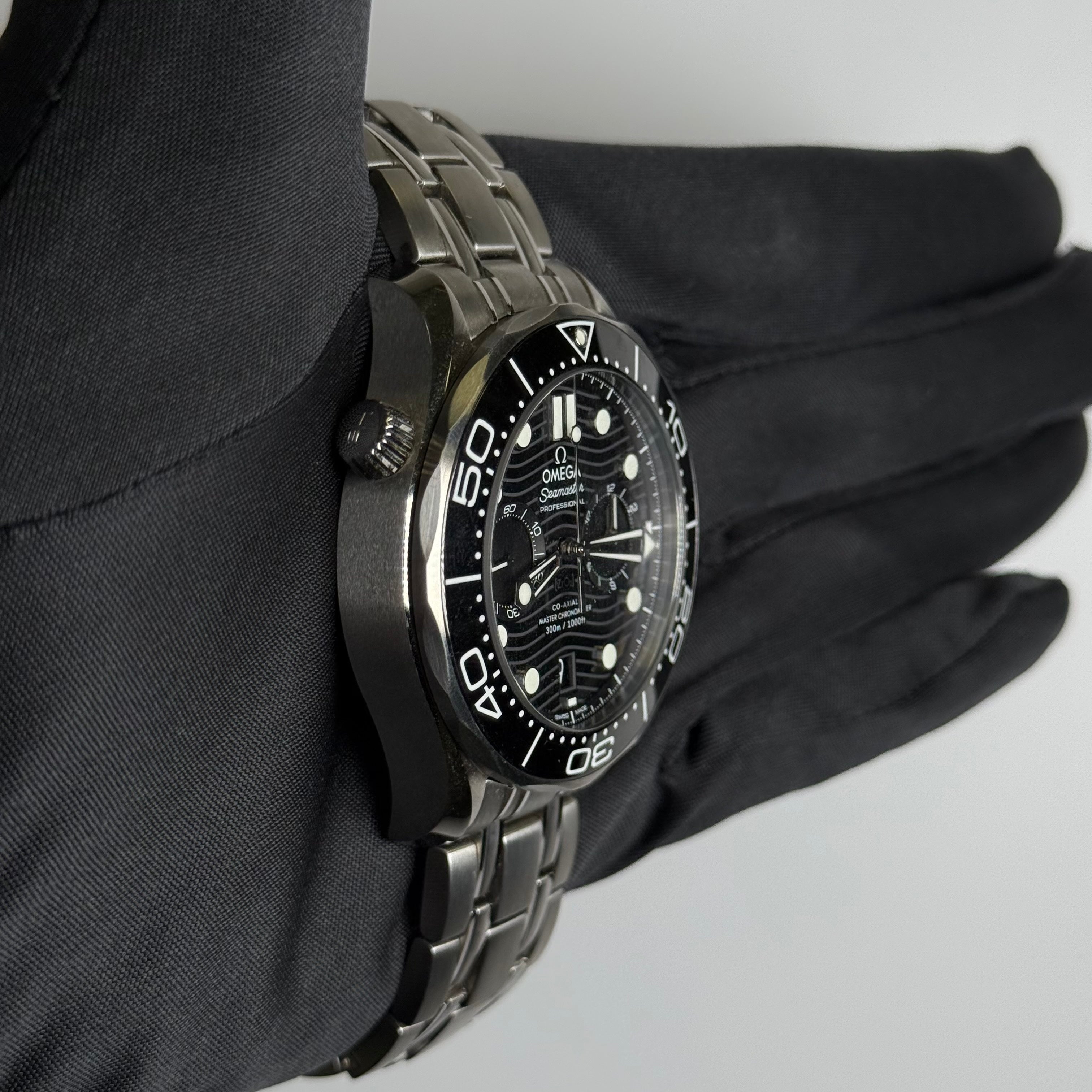 Omega Seamaster 44mm Black Dial Watch Ref# 210.30.44.51.01.001 - Happy Jewelers Fine Jewelry Lifetime Warranty