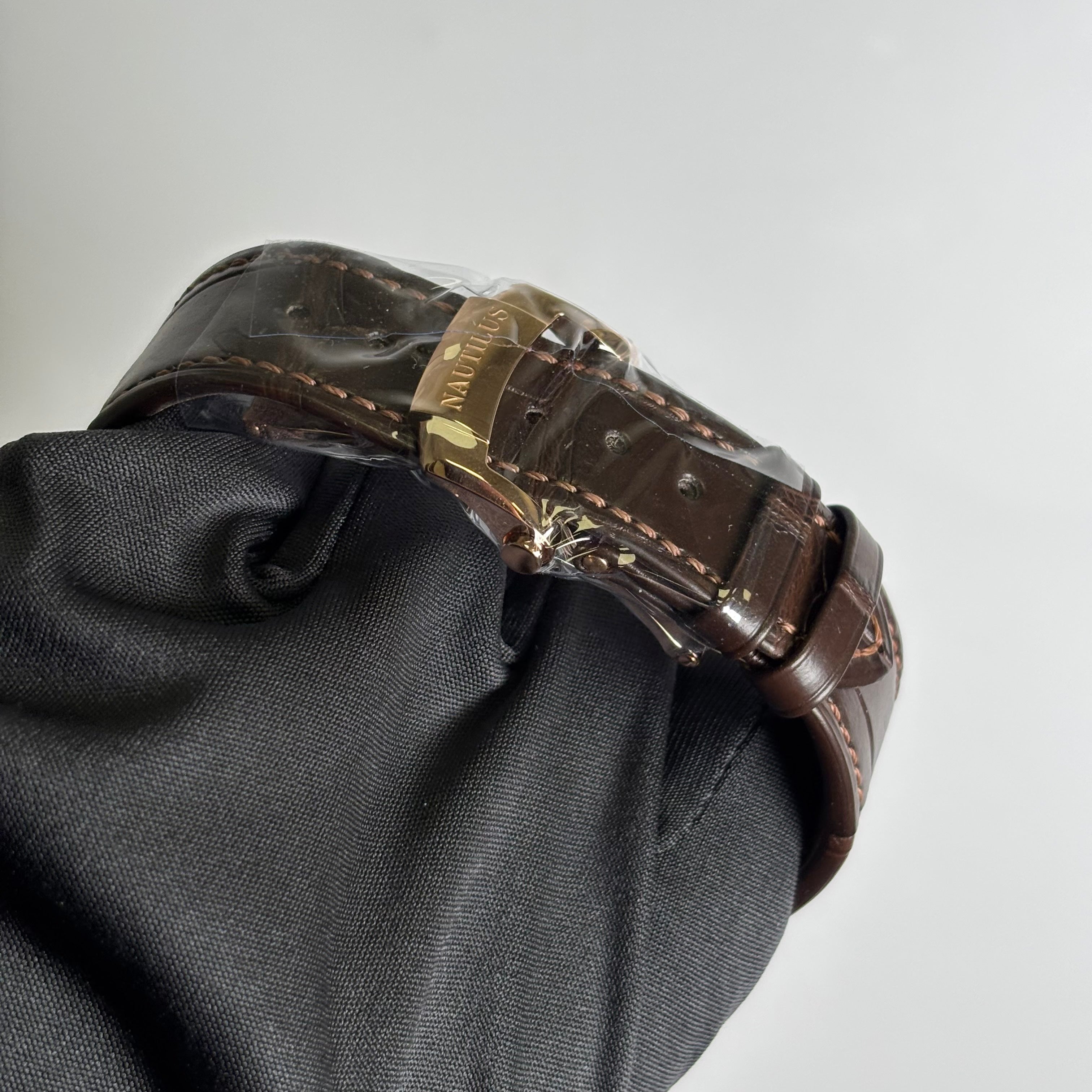 Patek Philippe Nautilus 40.5mm Brown Dial Watch Ref# 5980R-001 - Happy Jewelers Fine Jewelry Lifetime Warranty