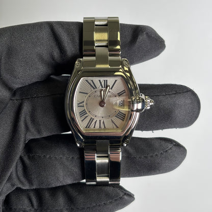 Cartier Roadster 31mm Silver Dial Watch Ref# W62016V3 - Happy Jewelers Fine Jewelry Lifetime Warranty