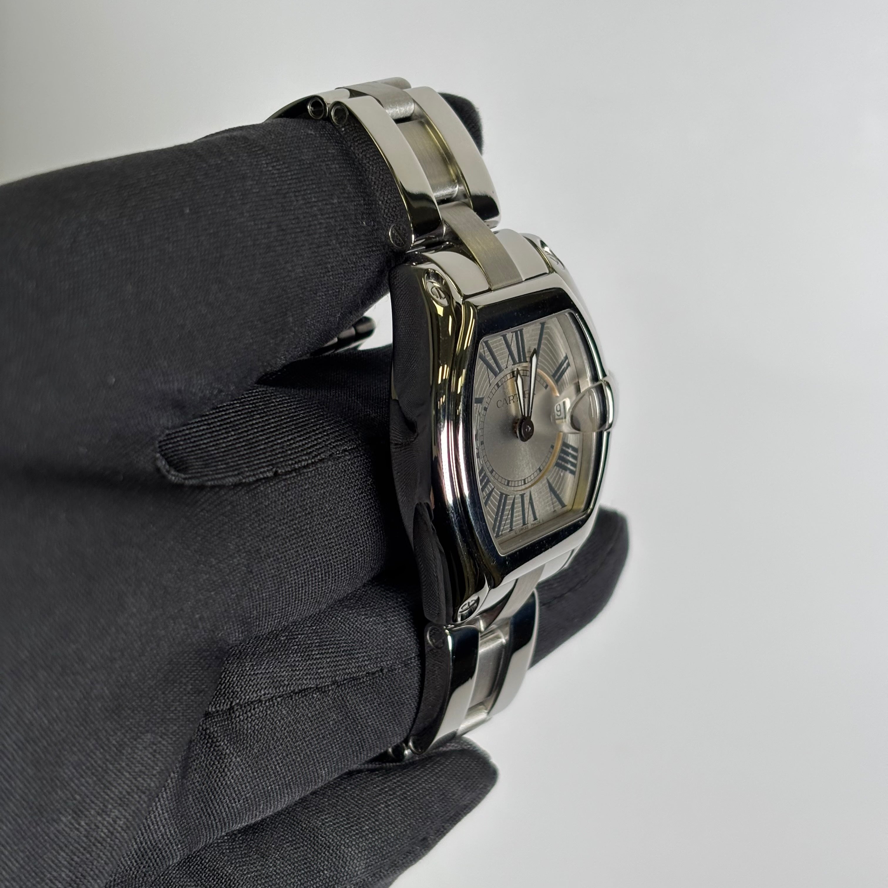 Cartier Roadster 31mm Silver Dial Watch Ref# W62016V3 - Happy Jewelers Fine Jewelry Lifetime Warranty