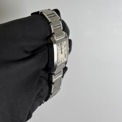 Cartier Tank 25mm White Dial Watch Ref# W51011Q3 - Happy Jewelers Fine Jewelry Lifetime Warranty