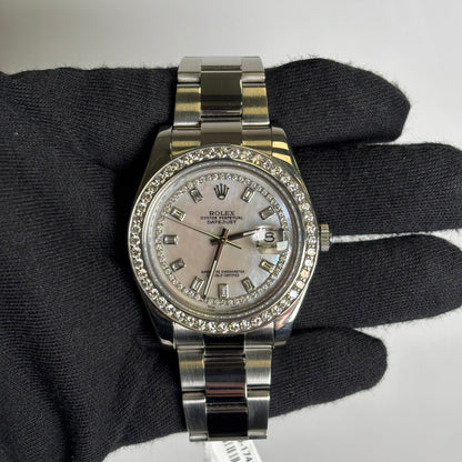 Rolex Datejust 41mm MOP Dial Watch Ref# 116300 - Happy Jewelers Fine Jewelry Lifetime Warranty