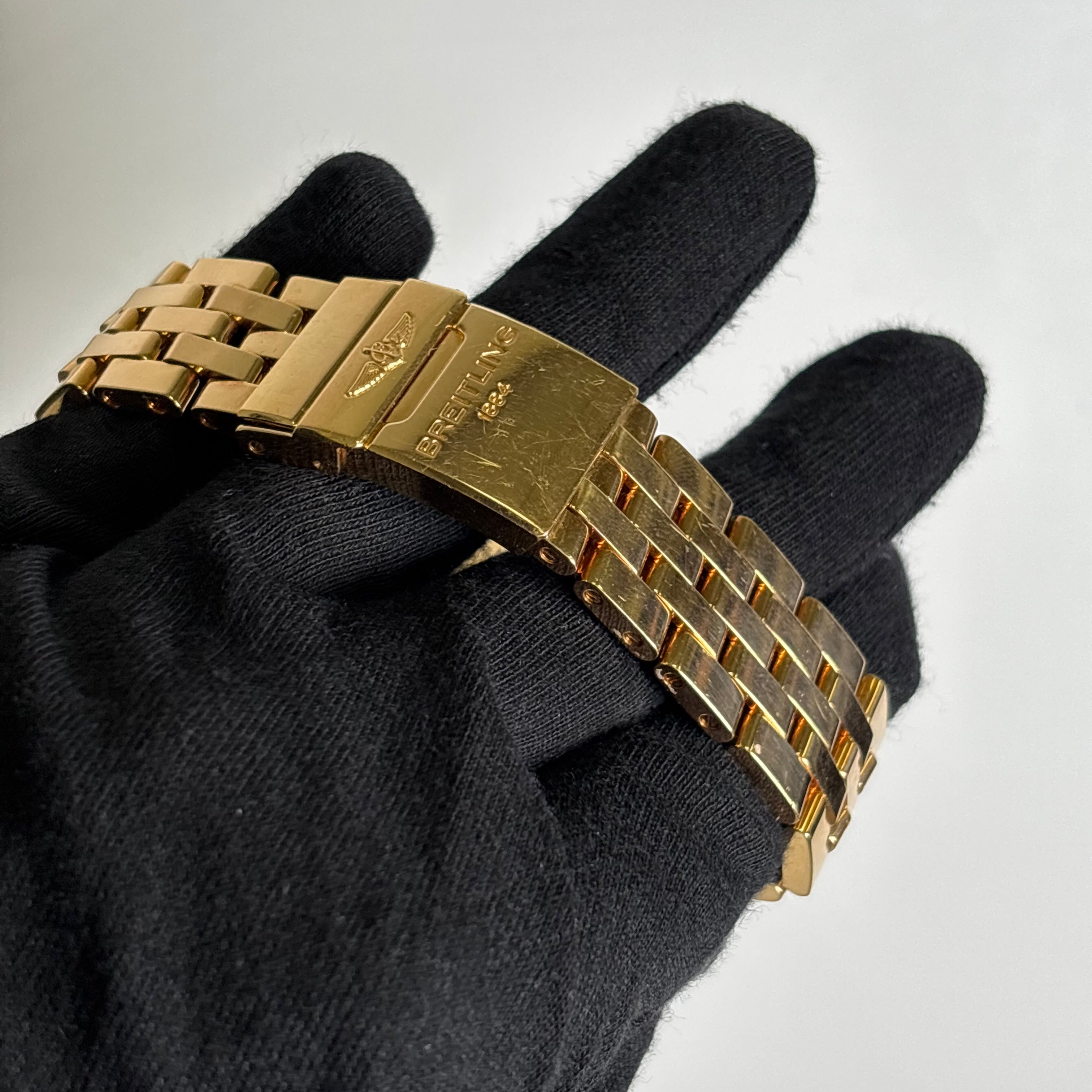 Breitling Chronomat 43.5mm Black Dial Watch Ref# HB0110 - Happy Jewelers Fine Jewelry Lifetime Warranty