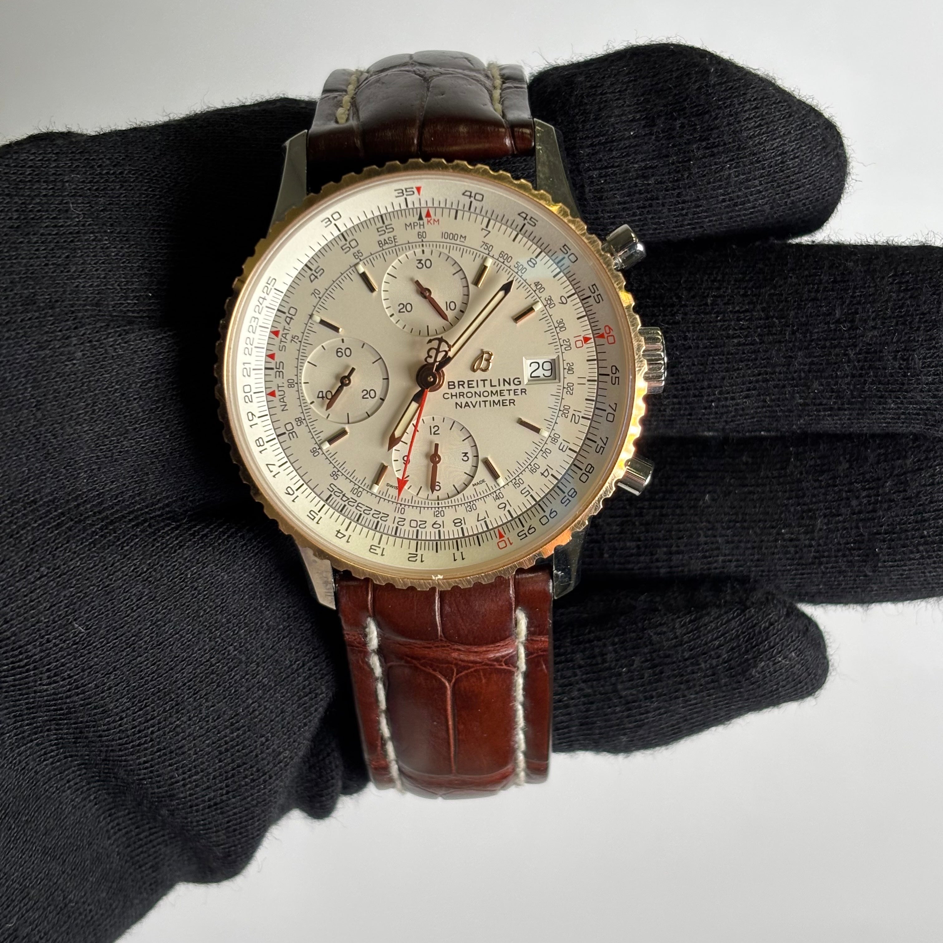 Breitling Navitimer 38mm Silver Dial Watch Ref# U13324 - Happy Jewelers Fine Jewelry Lifetime Warranty