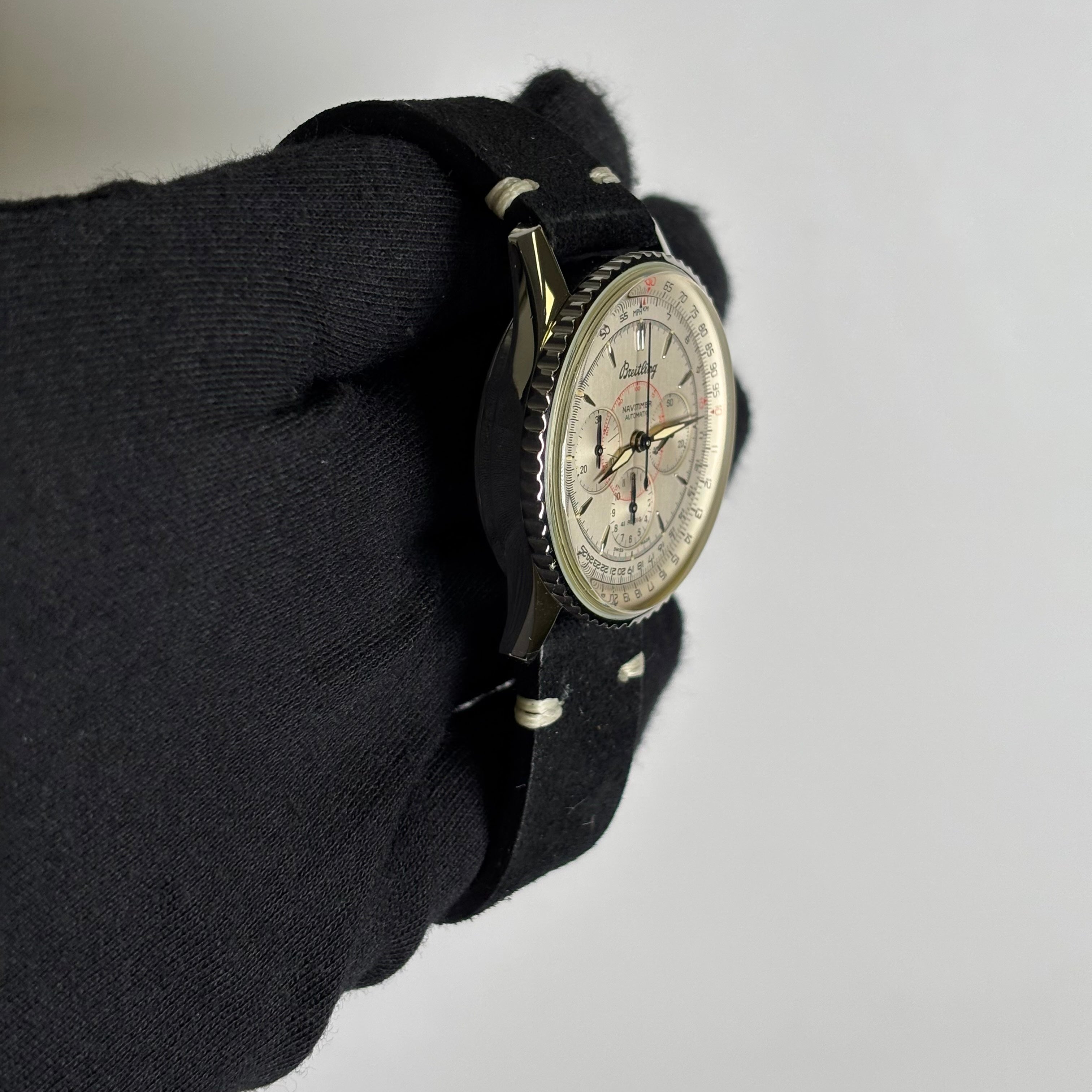 Breitling Navitimer 38mm White Dial Watch Ref# A30030 - Happy Jewelers Fine Jewelry Lifetime Warranty