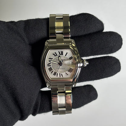 Cartier Roadster 38mm Silver Dial Watch Ref# W62000V3 - Happy Jewelers Fine Jewelry Lifetime Warranty