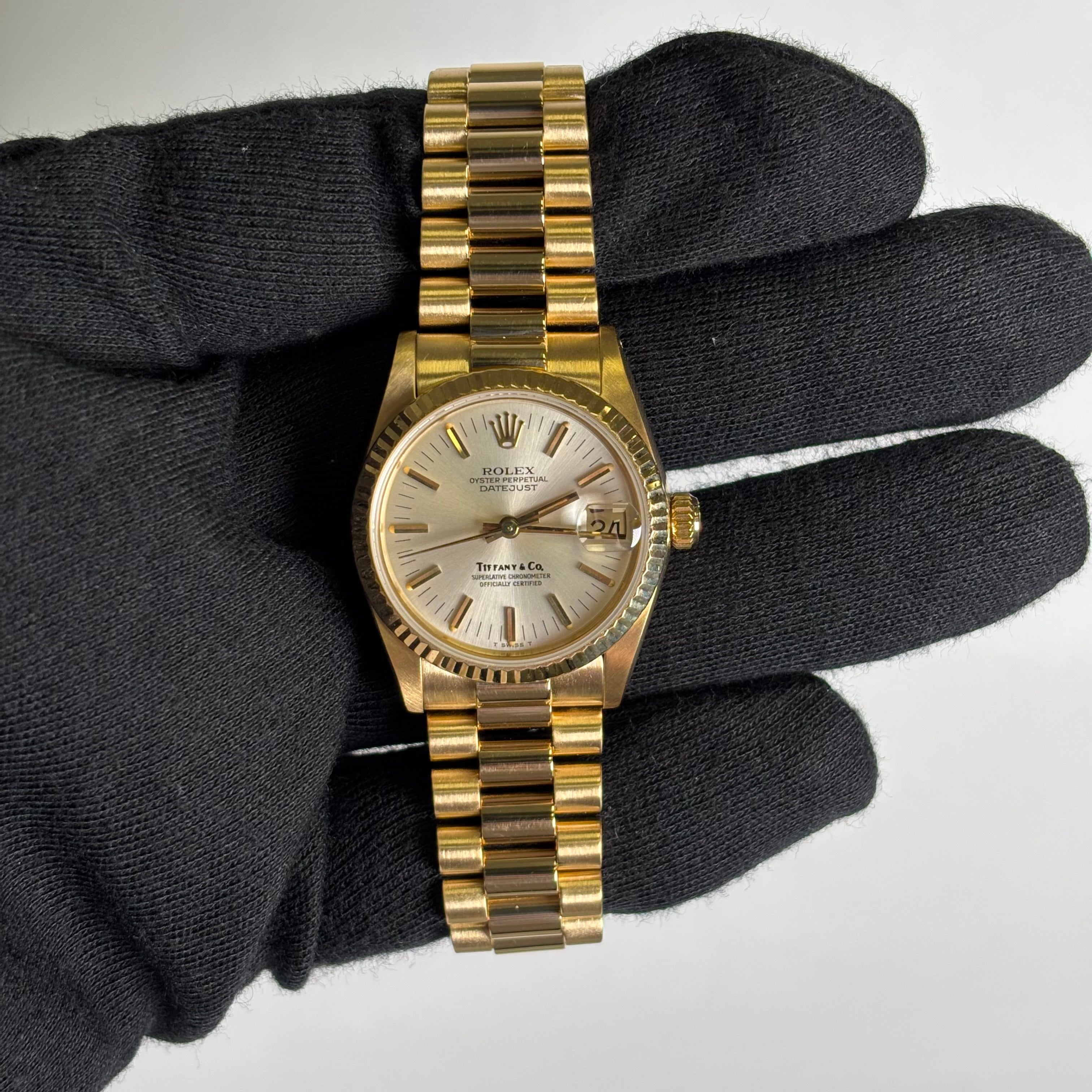 Rolex Datejust 31mm Tiffany & Co. Silver Dial Watch Ref# 68278 - Happy Jewelers Fine Jewelry Lifetime Warranty