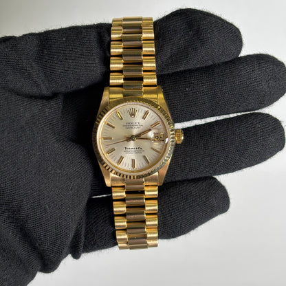 Rolex Datejust 31mm Tiffany & Co. Silver Dial Watch Ref# 68278 - Happy Jewelers Fine Jewelry Lifetime Warranty