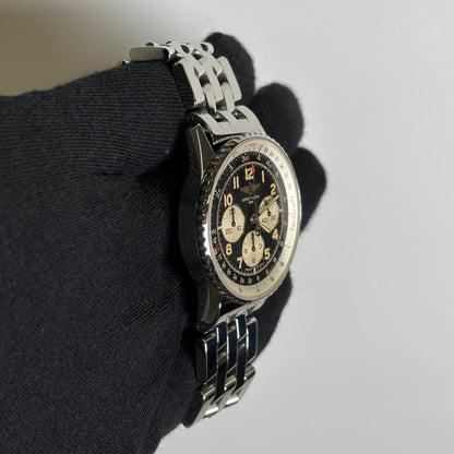 Breitling Navitimer 38mm Black Dial Watch Ref# A30022 - Happy Jewelers Fine Jewelry Lifetime Warranty