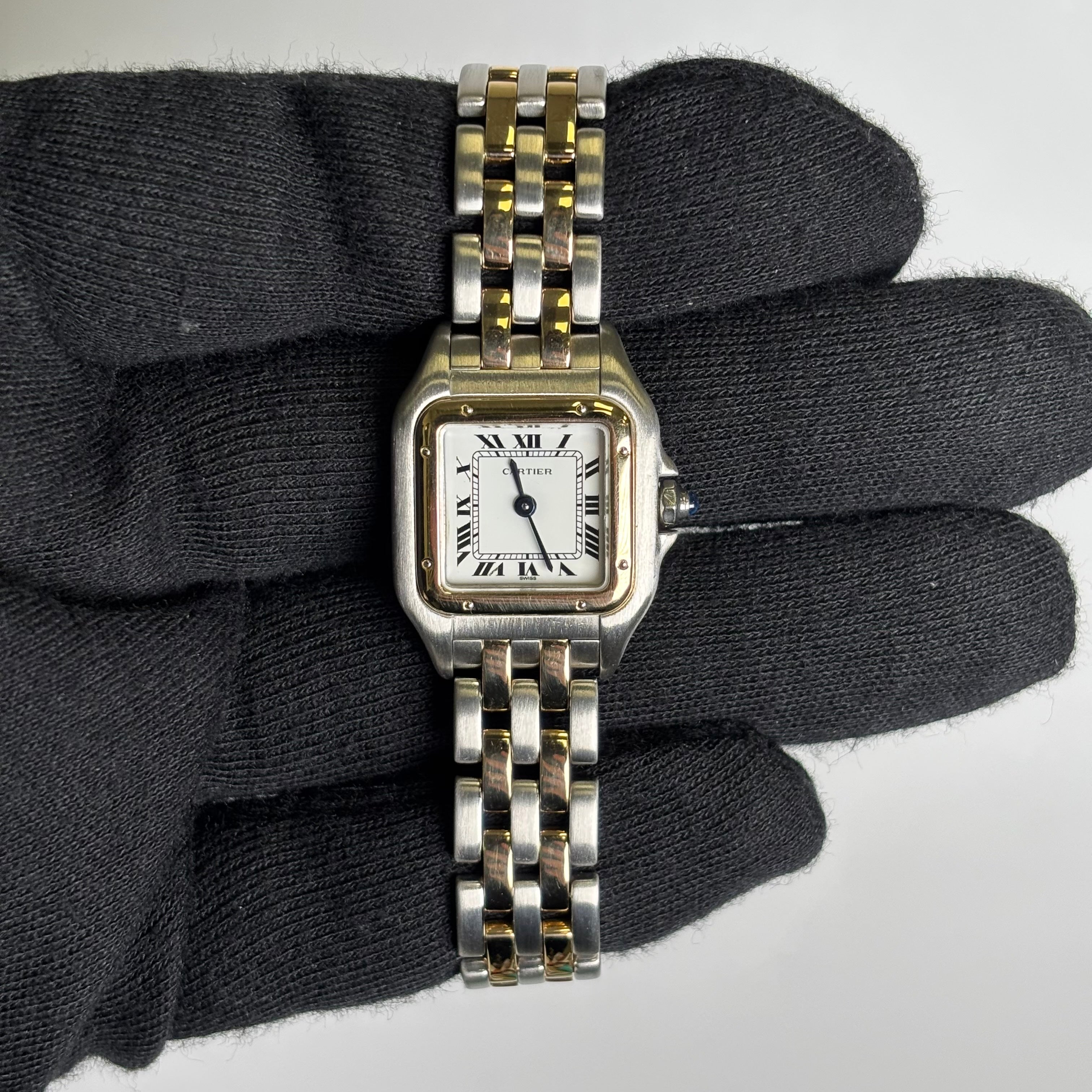 Cartier Panthere 22mm Ivory Roman Dial Watch Ref# W25029B6 - Happy Jewelers Fine Jewelry Lifetime Warranty