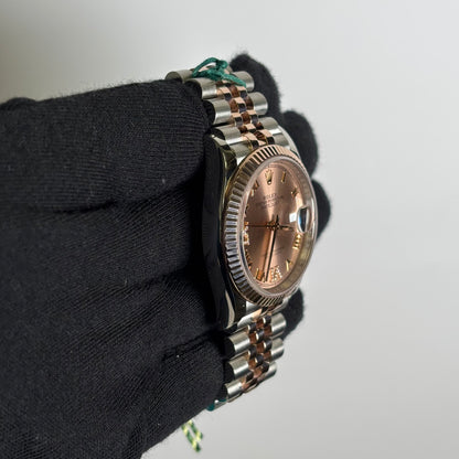 Rolex Datejust 36mm Pink Dial Watch Ref# 126231 - Happy Jewelers Fine Jewelry Lifetime Warranty