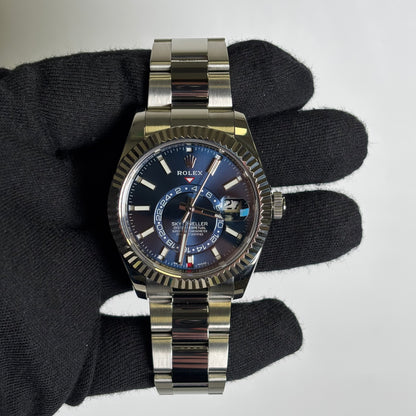 Rolex Sky-Dweller 42mm Blue Dial Watch Ref# 326934 - Happy Jewelers Fine Jewelry Lifetime Warranty