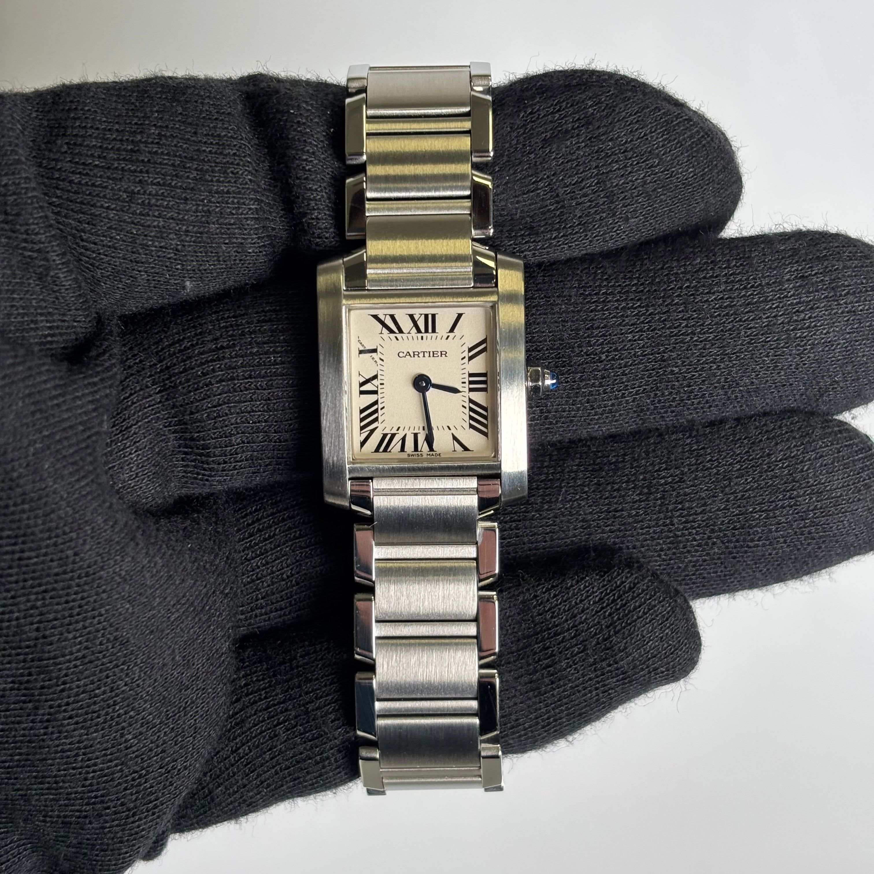 Cartier Tank 20mm Ivory Dial Watch Ref# W51008Q3 - Happy Jewelers Fine Jewelry Lifetime Warranty