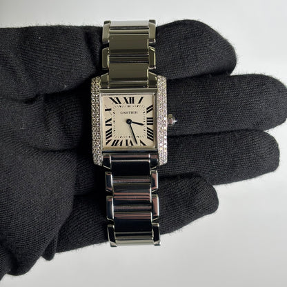 Cartier Tank 25mm White Dial Watch Ref# W51003Q3 - Happy Jewelers Fine Jewelry Lifetime Warranty