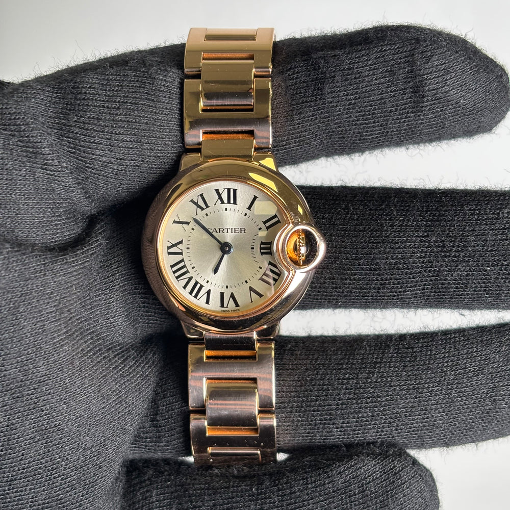 Cartier Ballon Bleu 28mm Silver Dial Watch Ref# W69002Z2