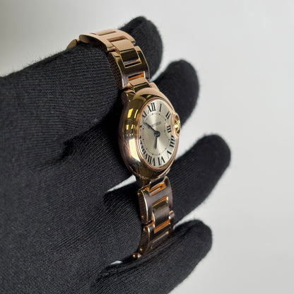 Cartier Ballon Bleu 28mm Silver Dial Watch Ref# W69002Z2 - Happy Jewelers Fine Jewelry Lifetime Warranty