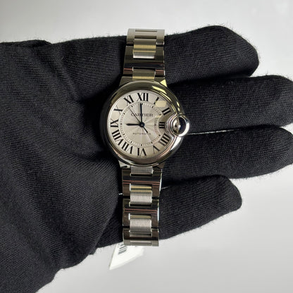 Cartier Ballon Bleu 33mm Ivory Dial Watch Ref# WSBB0044 - Happy Jewelers Fine Jewelry Lifetime Warranty