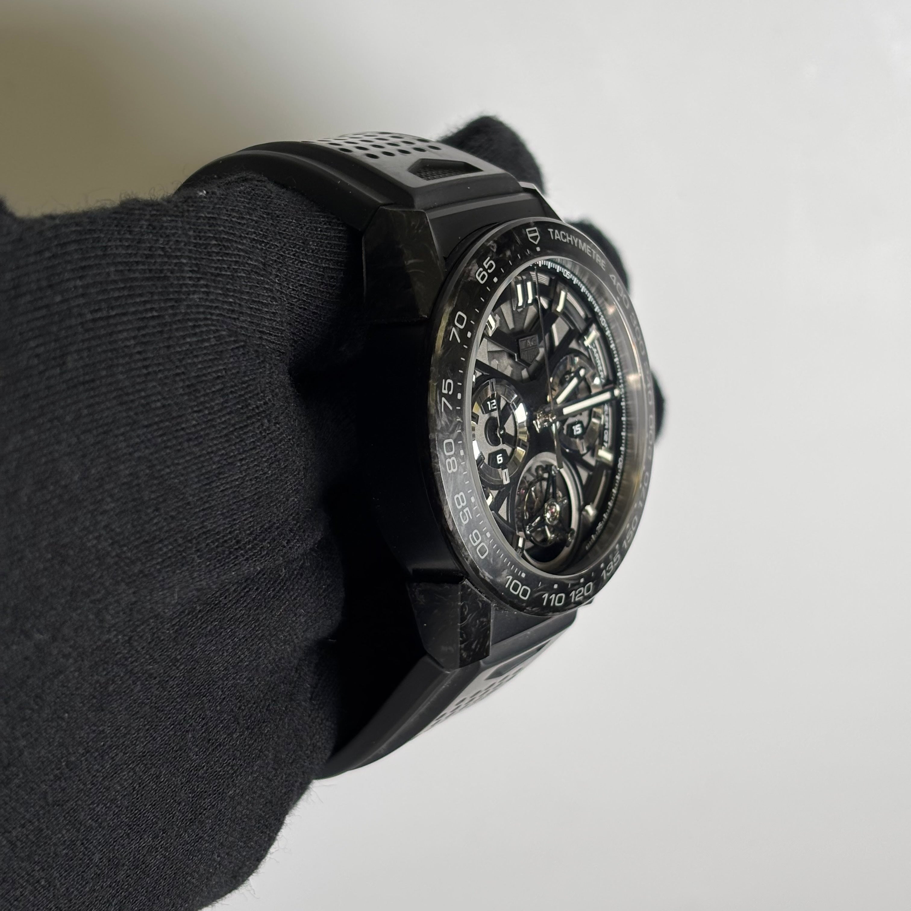 Tag Heuer Carrera 45mm Openwork Dial Watch Ref# CAR5A8W - Happy Jewelers Fine Jewelry Lifetime Warranty